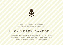 Petite Rattle Baby Shower Invitations