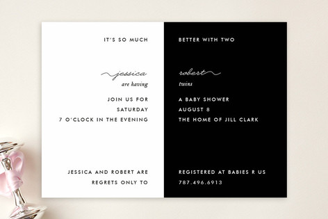 My Other Half Baby Shower Invitations