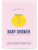 Baby Raincoat Baby Shower Invitations