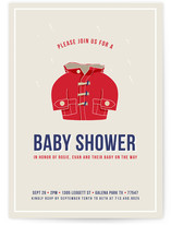 Baby Raincoat Baby Shower Invitations