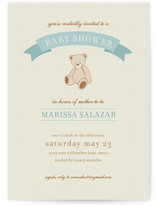 Teddy Nostalgia Baby Shower Invitations