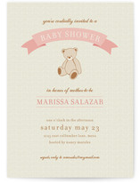 Teddy Nostalgia Baby Shower Invitations