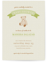 Teddy Nostalgia Baby Shower Invitations