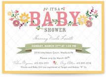 Among the Wildflowers Baby Shower Invitations