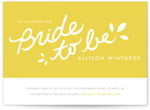 Orangina Bridal Shower Invitations