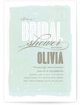 Aqueous Bridal Shower Invitations