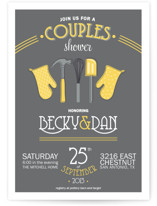 Couples Kitchen Bridal Shower Invitations