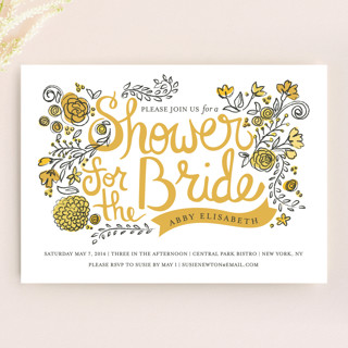 Wild Garden Bridal Shower Invitations