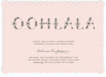 Ooh La La Chic Bridal Shower Invitations
