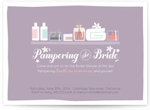 Pampering the Bride Bridal Shower Invitations