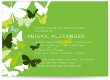 Butterfly Gathering Bridal Shower Invitations