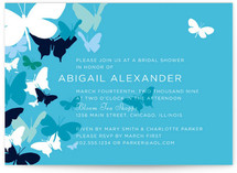 Butterfly Gathering Bridal Shower Invitations