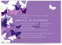 Butterfly Gathering Bridal Shower Invitations
