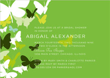 Butterfly Gathering Bridal Shower Invitations