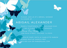 Butterfly Gathering Bridal Shower Invitations