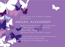 Butterfly Gathering Bridal Shower Invitations