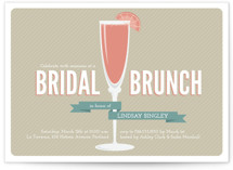 Fresh Mimosa Bridal Shower Invitations