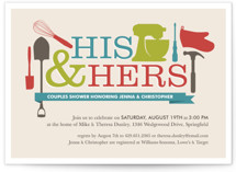 Household Mix-Up Bridal Shower Invitations