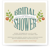 Botanical Banner Bridal Shower Invitations