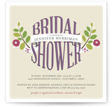 Botanical Banner Bridal Shower Invitations