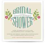 Botanical Banner Bridal Shower Invitations