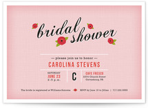Poppy Flower Bridal Shower Invitations
