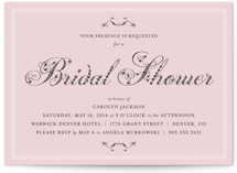 Formal Fleur Bridal Shower Invitations