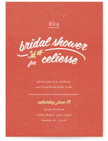 Flower Toss Bridal Shower Invitations