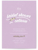 Flower Toss Bridal Shower Invitations