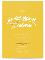 Flower Toss Bridal Shower Invitations