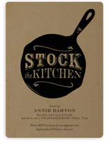 Pan Fried Bridal Shower Invitations