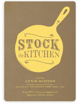 Pan Fried Bridal Shower Invitations