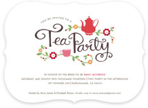 Tea Party Bridal Shower Invitations