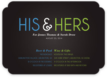 His and Hers Showers Bridal Shower Invitations