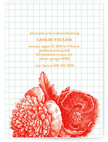 Bibliotheque Bridal Shower Invitations