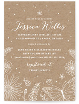 Wildflowers Bridal Shower Invitations