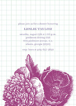 Bibliotheque Bridal Shower Invitations, by beth perry DESIGN