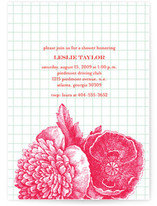 Bibliotheque Bridal Shower Invitations