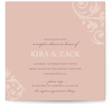 chocolat et crème Bridal Shower Invitations