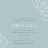 chocolat et crème Bridal Shower Invitations