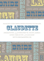 Cirque Bridal Shower Invitations