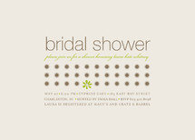 Daisy Calendar Bridal Shower Invitations