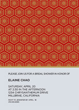 Dynasty Bridal Shower Invitations