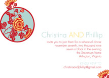 East Meets West Bridal Shower Invitations