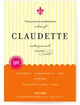 French Fair Bridal Shower Invitations