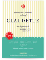 French Fair Bridal Shower Invitations