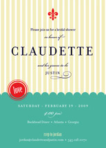 French Fair Bridal Shower Invitations