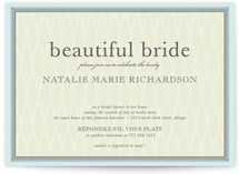 float + framed Bridal Shower Invitations