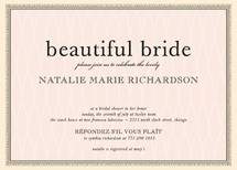 float + framed Bridal Shower Invitations