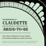 French Flair Bridal Shower Invitations